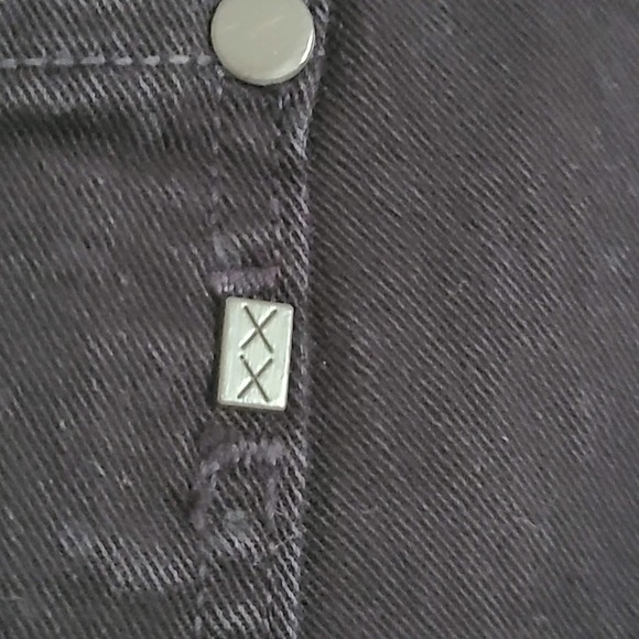 GENETIC DENIM The Raquel Cropped Cigarette Skinny Stretch Jeans Black Women's 29 - Picture 7 of 16